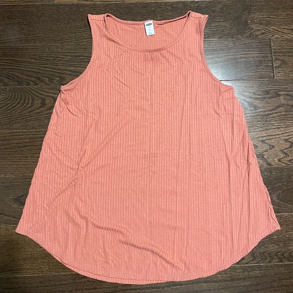 Old Navy Dusty Rose Ribbed Drapey Tank - Picture 1 of 4